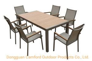 Contemporary Dining Table / HPL / Aluminum / Rectangular