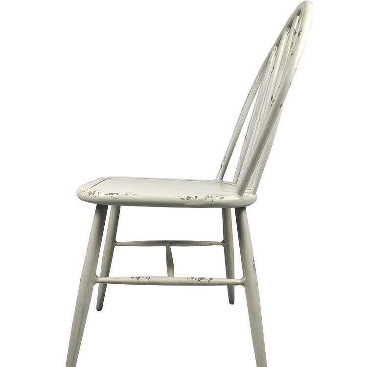 Ivory Color Weather Resistant Outdoor Restaurant Garden Luxury Royal Wedding Chair