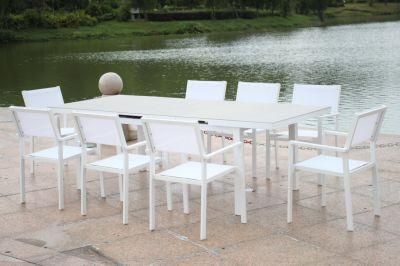Hot Sale Room OEM Customized Foshan Modern Chairs Outdoor Furniture Extensible Dining Table