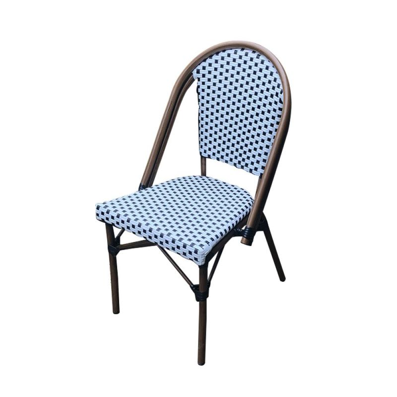 (SP-OC429) Made Metal Aluminium Stackable PE Rattan Chair Outdoor for Restaurant