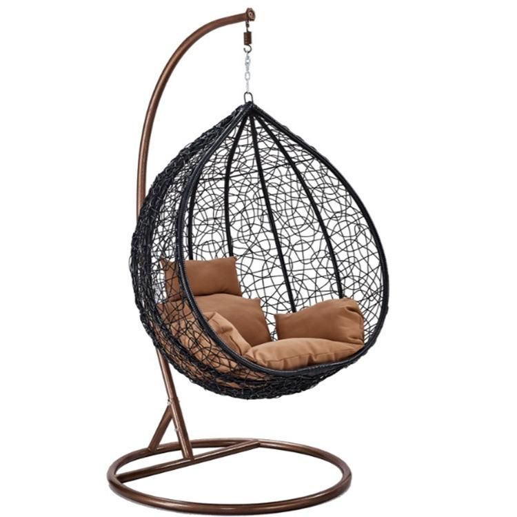 Fancy Modern Leisure Home Hotel Garden Patio Rattan Hanging Swing Chairs