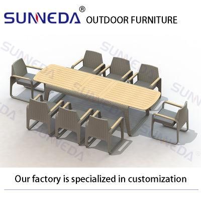 Water Proof Outdoor Wicker Rattan Furniture Garden Dining Set Patio Table and Chair Outdoor Furniture