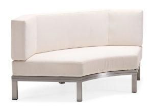 Outdoor Furniture White Garden Sofa Set Armless