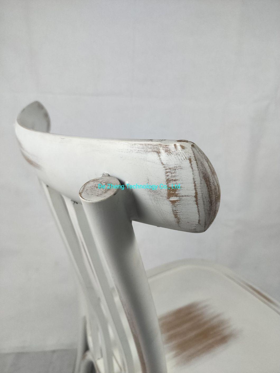 Outdoor Shop Anti-Rusting Aluminum Chair Vintage Painting Garden Bistro Bar Chair