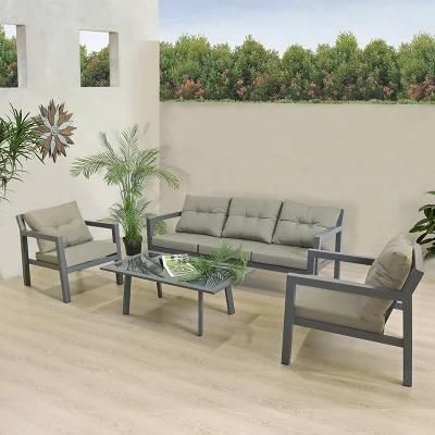 Hotel/Garden/Patio Dark Grey Darwin Wrapped Paper/ Carton Box Rattan Garden Sofa Backyard Furniture