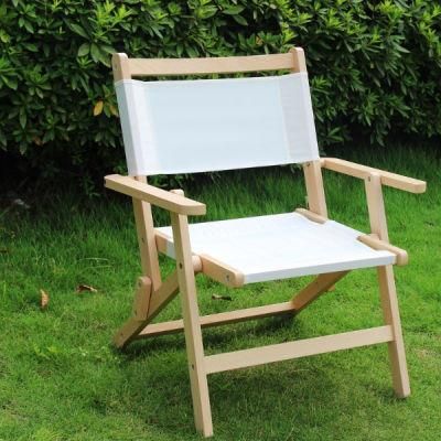 Made of Hardwood and Canvas Cover Folding Beach with Carry Bag for Adults Camping Chair