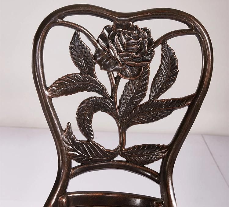 Functional Patio Casting Chair Merit Cast Aluminum Stacking Chair
