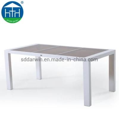 Best Selling Modern Outdoor Garden Furniture Aluminum Frame Polywood Patio Table and Chairs