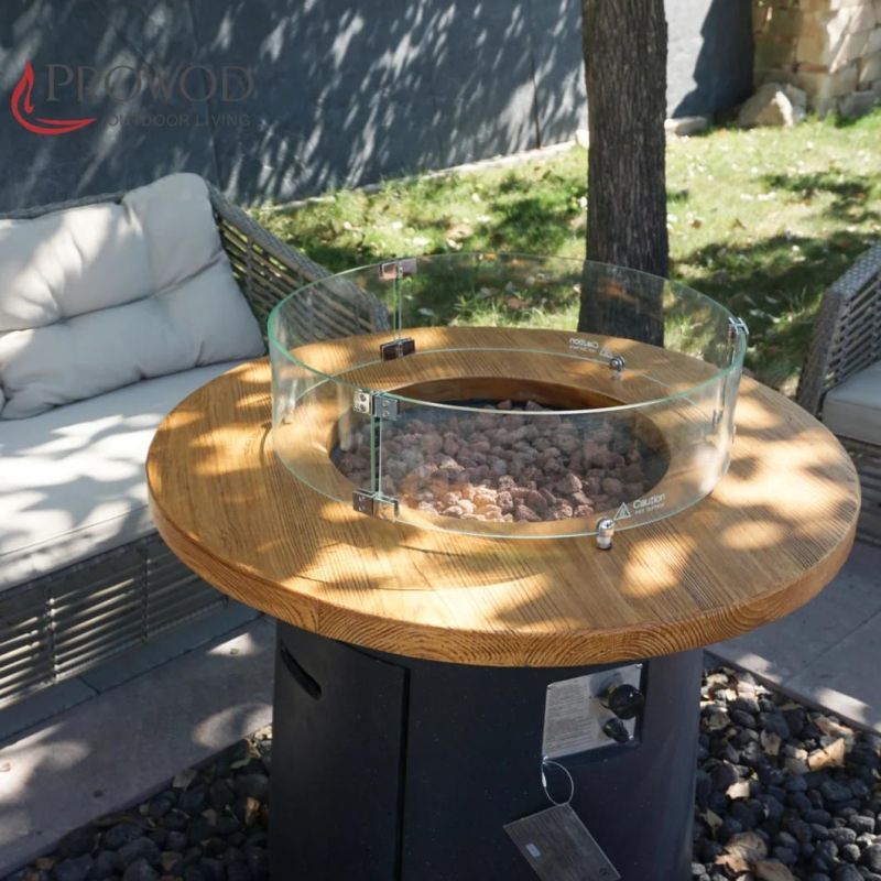 Vashti Column Outdoor Heating Patio Bar Table Concrete