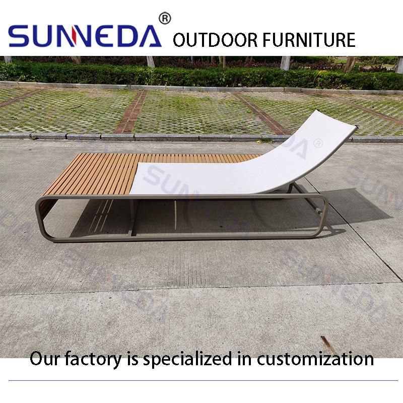 High Quality Adjustable Sun Lounger Aluminium Lounge Chair Hot Sale Beach Furniture