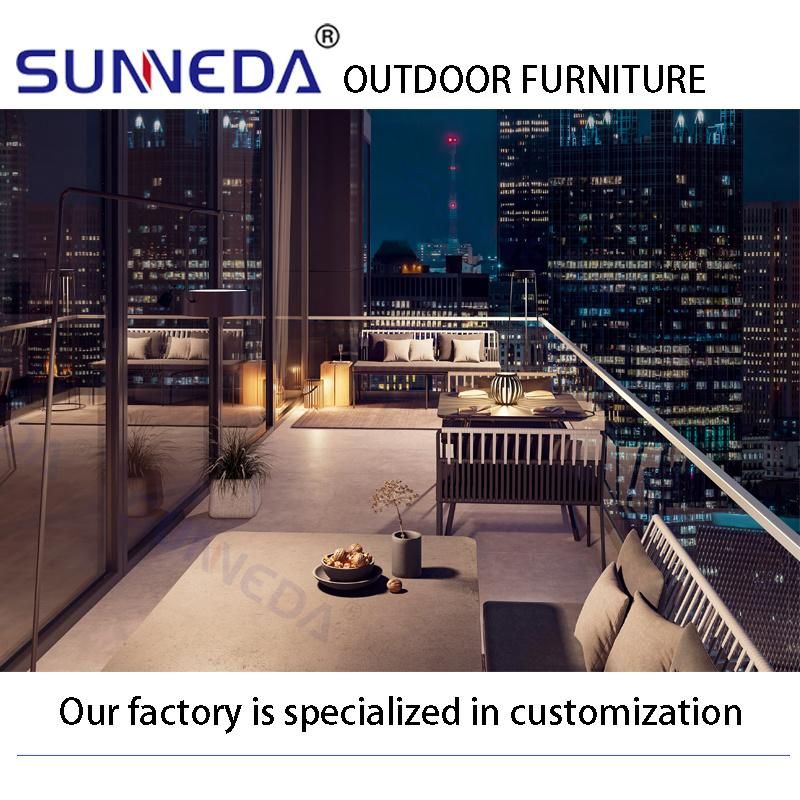 Modern Outdoor Aluminum Disassembly Structure UV Full Set Upholstery Furniture