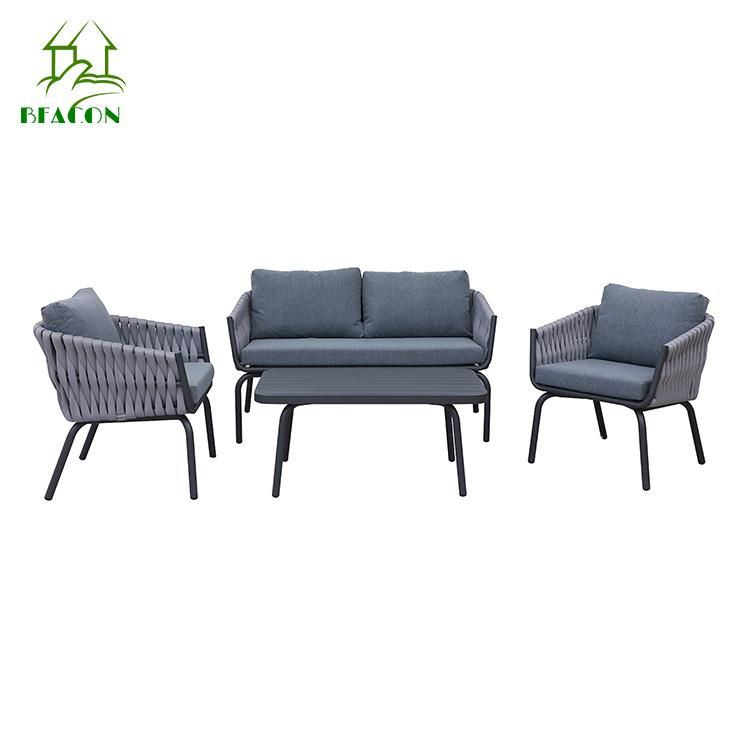 Outdoor Sectional Furniture All Weather Aluminum Sofa for Garden