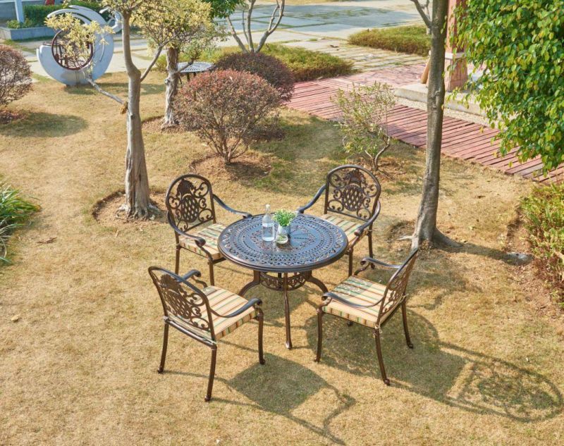 Durable Luxury Black Aluminum Outdoor Chair