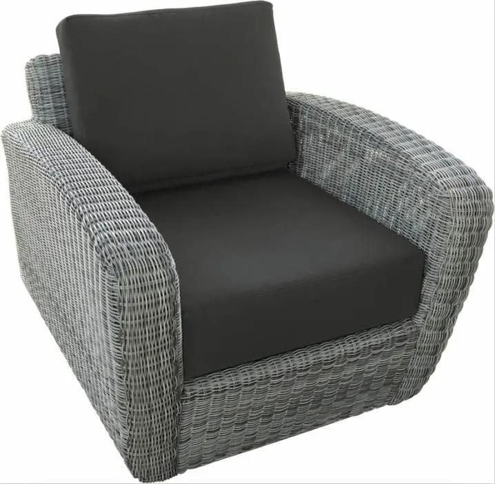 Unfolded Customized Darwin or OEM Garden Furniture Rattan Corner Sofa Set