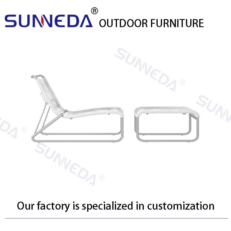 Outdoor Garden Sun Bed Beach Chair Lying Sun Lounger