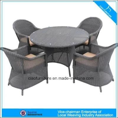 Luxury Hotel Outdoor Furniture Wicker Round Rattan Table and Chair