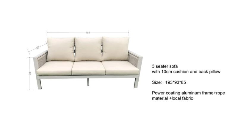 by Sea Combination Darwin or OEM Home Furniture Outdoor Sofa Set