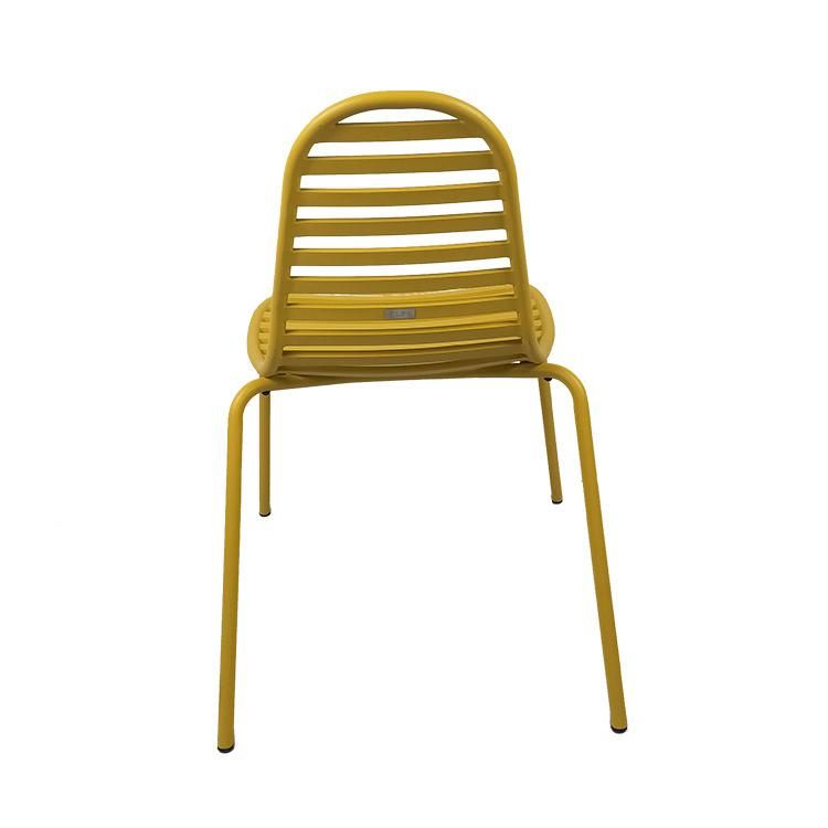 Modern Stylish Peanut Shape Outdoor Aluminum Leisure Garden Cafe Restaurant Bar Chair