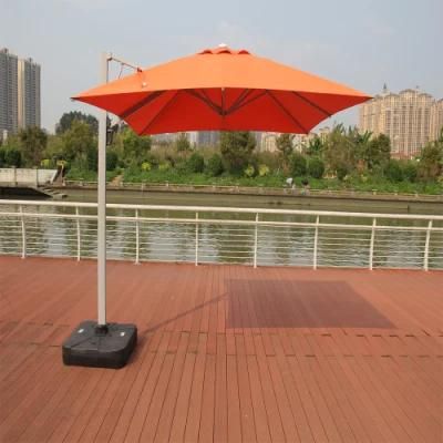 Outdoor Traditional Single Top Iron Frame Hydraulic Side Pole Umbrella