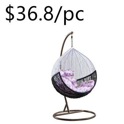 Comfortable Hanging Outdoor Wicker Rattan Mondern Design Garde Swing Chair