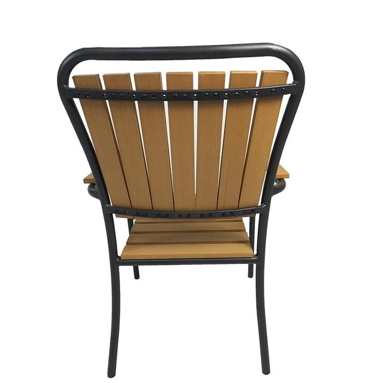 Restaurant Furniture Outdoor Table Plastic Wood Garden Bistro Chair Set