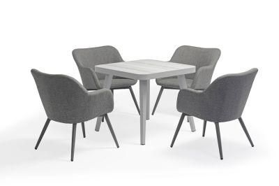 Fabric Aluminum Use for Outdoor Dining Table and Chair Set