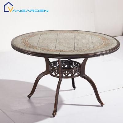 Antique Design Outdoor Round Furniture Garden Dining Set for Party