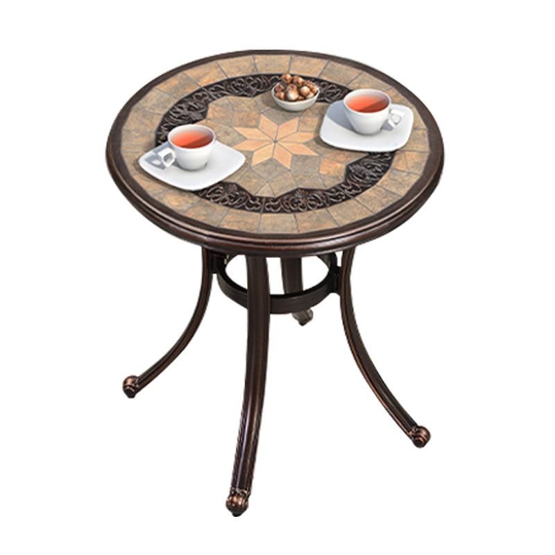 Outdoor Cast Aluminum Table Waterproof Cast Aluminum Table and Chairs