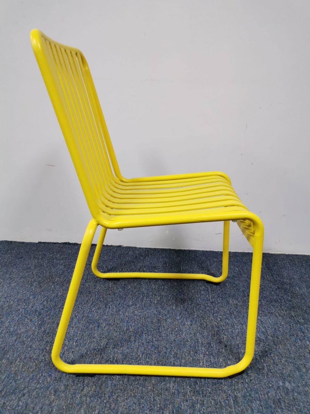 Modern Appearance Wholesale Commercial Aluminum Frame Fancy Stacking Hotel Wedding Party Banquet Chair