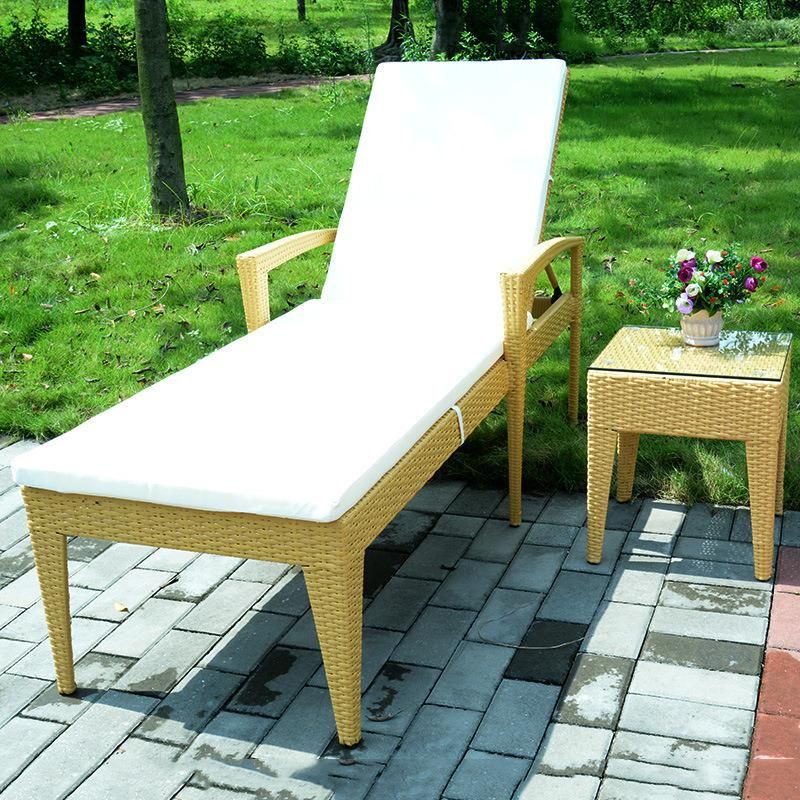 Outdoor Aluminum Alloy Steel Sun Lounger Beach Chaise Lounger