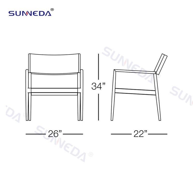 All-Weather Use for Project Custom PE Rattan Outdoor Garden Chair