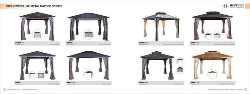 Outdoor Insulated Hardtop Gazebo for Patios, Aluminum Composite Panel Double Roof for Shade and Rain Metal Frame with Mosquito Netting for Lawn, Backyard,Gazebo