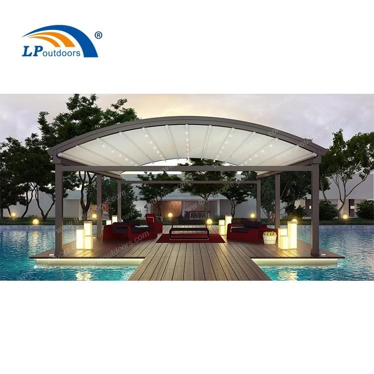 Remote Control Aluminum Folding Roof Pergola for Swimming Pool