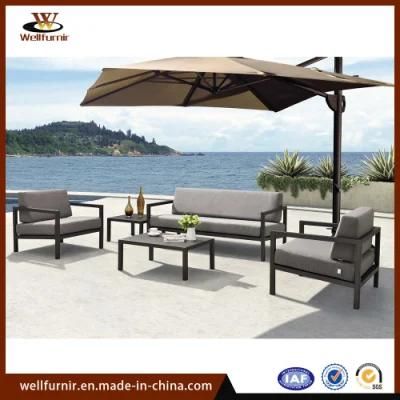 2018 Well Furnir Modern Outdoor Garden Sling Sofa Set with Cushion (MY-537)