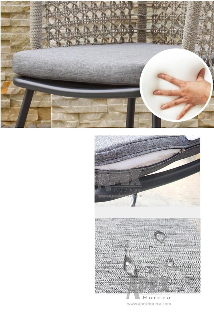 Modern Promotional Wholesale Hotel Customized Rope Patio Furniture