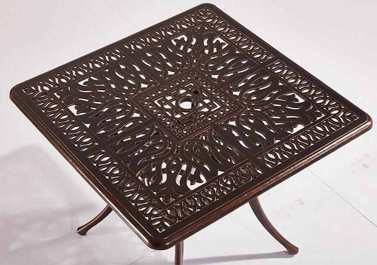 Cast Aluminum Outdoor Bar Table Set Balcony Picnic Table Set Outdoor Furniture