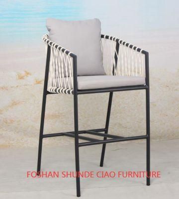New Product Simple Leisure Bar Chair Outdoor Furniture with Cushion