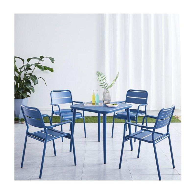 High End Aluminum Colorful Square Table