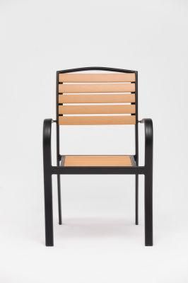 Chair with Plastic Wood Perfect for Patio Garden Furniture