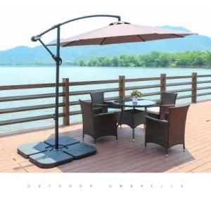 Outdoor Hanging Banana Umbrella Waterproof Cantilever Garden Beach Patio Sun Canvas Parasol Iron Restaurant Umbrella