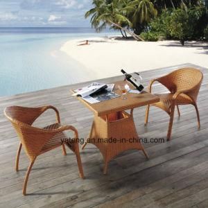 All Weatehr Patio Furniture Chair Wicker Rattan Furniture Dining Outdoor Chair &amp; Table Coffee Set (YTA004&YTD002-5)