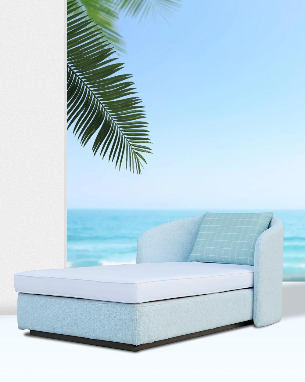 Customized New OEM Foshan Hotel Chaise Furniture Leisure Custom Lounge Lounger Hot