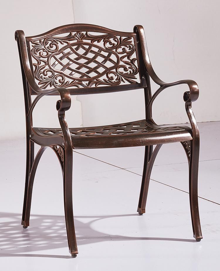 Antique Design Outside Garden Chair Metal Aluminium Furniture