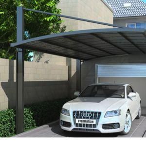 Custom Modern Designs Carport Aluminium Garage Carport with Arched Polycarbonate Roof
