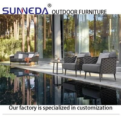 Hotel Leisure Garden Hotel Outdoor Sofa and Aluminum Plate Table