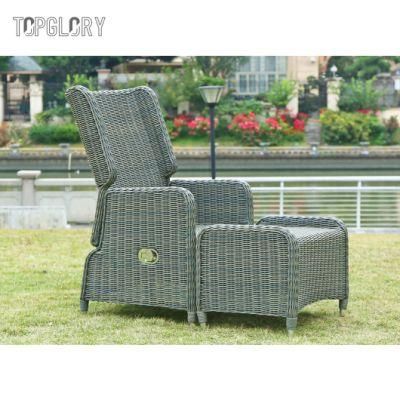 Outdoor Patio Garden Furniture Courtyard Luxury Aluminum Chaise Sun Lounger