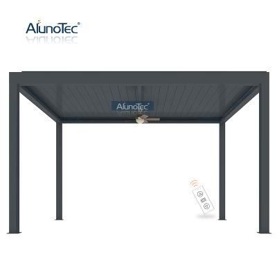 High Quality White Bioclimatic Motorized Pergola Canopy Adjustable Retractable Patio Roof Louver