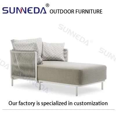 Modern Outdoor Comfortable Corner Chair and Sofa with Waterproof Cushion