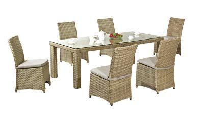 Round Ratan Dining Chairs and Table Garden Furniture