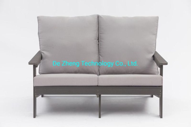 Garden Design Hotel Outdoor Modula WPC Wood Outdoor Garden Sofa Outdoor Furniture Sofa Set with Cushions